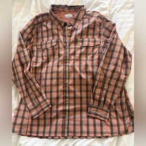 Women’s Plaid Button-Up Shirt - Size 3X
